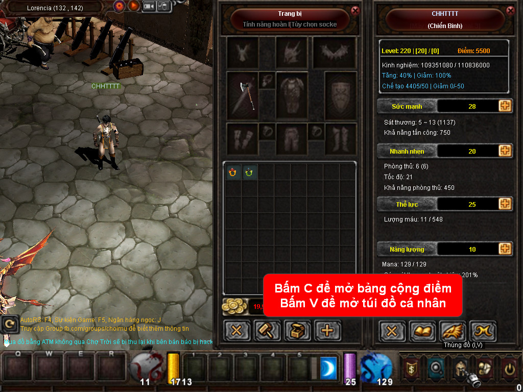 Chức năng chính của Game MU Thiên Tử