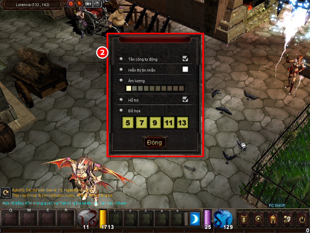 Chức năng chính của Game MU Thiên Tử